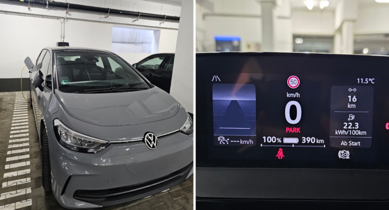 Dienstfahrt mit dem E-Auto